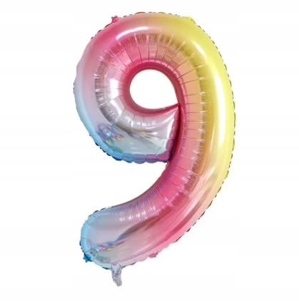 BALON DIFER 9 JUNGEN BUNT FOLIE IN DIFER GEBURTSTAND 100cm von Brokatove