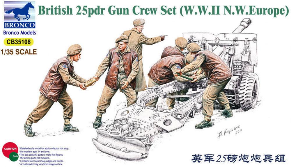 25pdr Gun Crew Set 25pdr Gun Crew Set von Bronco Models