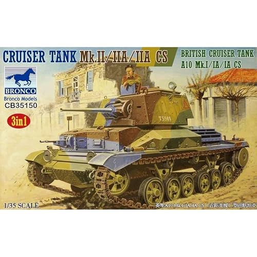 Bronco Models CB35150 Modellbausatz Mk.II IIA CS British Crusier Tank A10 Mk.I IA von Bronco Models