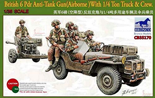 Bronco Models CB35170 - Modellbausatz 6 PDR Anti-Tank Gun, Airborne with 1/4 Ton Bronco Models CB35170 - Modellbausatz 6 PDR Anti-Tank Gun, Airborne with 1/4 Ton von Bronco Models