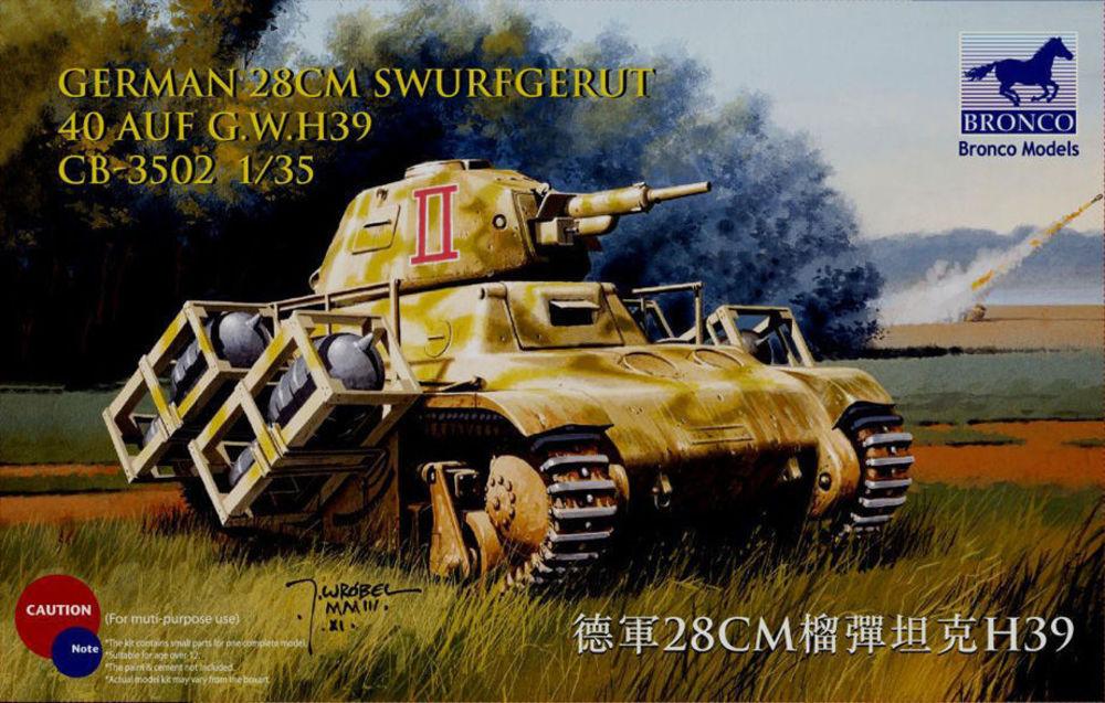 German 28cm Swurfgerat 40 Auf G.W.H39 German 28cm Swurfgerat 40 Auf G.W.H39 von Bronco Models