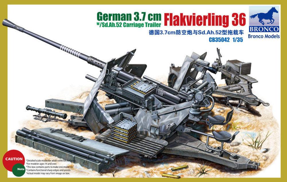 German 3.7cm Flak 36 German 3.7cm Flak 36 von Bronco Models
