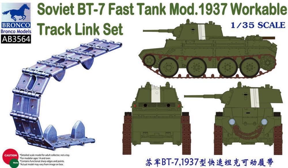 Soviet BT-7 Fast Tank Mod.1937 Workable Track Link Set Soviet BT-7 Fast Tank Mod.1937 Workable Track Link Set von Bronco Models