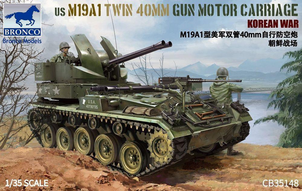 US M19A1 Twin 400mm Gun Motor Carriage Korean War US M19A1 Twin 400mm Gun Motor Carriage Korean War von Bronco Models