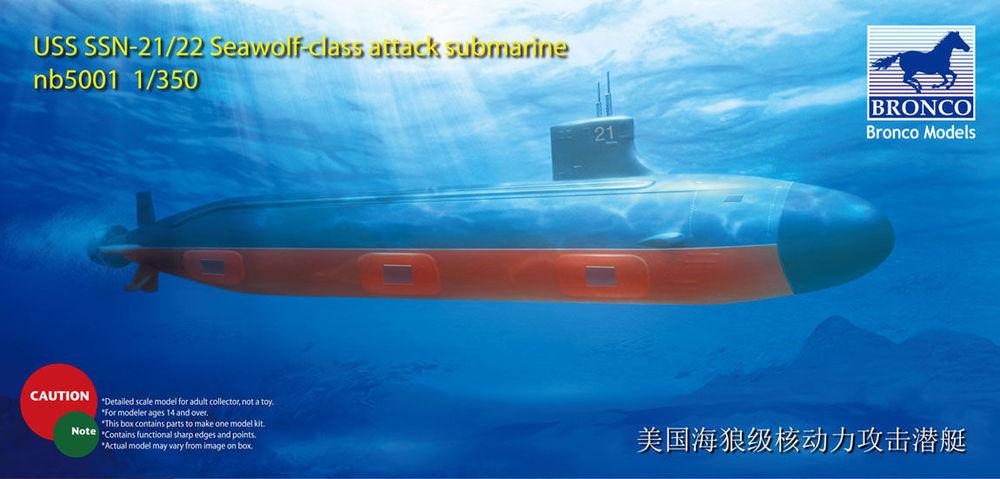 USS SSN Sea-Wolf attack submarine USS SSN Sea-Wolf attack submarine von Bronco Models