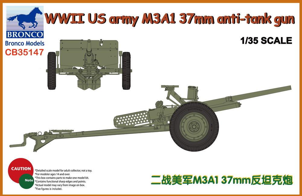 WWII US Army M3A1 37mm Anti-Tank Gun WWII US Army M3A1 37mm Anti-Tank Gun von Bronco Models