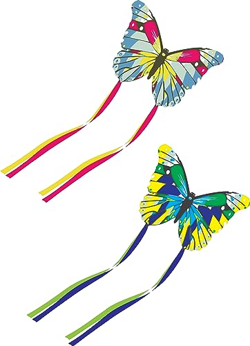 BROOKITE Peterkin Mini-Schmetterlingsdrachen, mehrfarbiger Schmetterlingsdrachen, 30 cm x 40 cm, Polyester-Ripstop mit 1 Griff, Drachen, Outdoor-Spielzeug, Sport und Freizeit, ab 3 Jahren BROOKITE Peterkin Mini-Schmetterlingsdrachen, mehrfarbiger Schmetterlingsdrachen, 30 cm x 40 cm, Polyester-Ripstop mit 1 Griff, Drachen, Outdoor-Spielzeug, Sport und Freizeit, ab 3 Jahren von Brookite