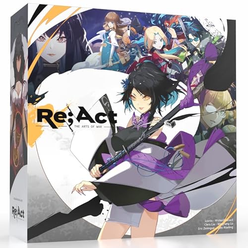 Re;ACT - The Arts of War - 1 vs 1 Anime Brettspiel, 15-30 Minuten Spielzeit, Original Anime Manga IP Made in USA, Asymmetrisches Kampfduell, Wettbewerbs-Kartenspiel, Spielen Sie als Künstler mit Re;ACT - The Arts of War - 1 vs 1 Anime Brettspiel, 15-30 Minuten Spielzeit, Original Anime Manga IP Made in USA, Asymmetrisches Kampfduell, Wettbewerbs-Kartenspiel, Spielen Sie als Künstler mit von Brother Ming