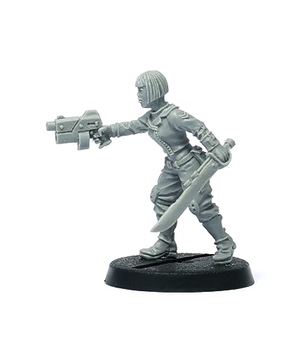 Brother Vinni Female Sergeant, 28mm Resin Miniature for sc-fi or grimdark Tabletop Wargames Brother Vinni Female Sergeant, 28mm Resin Miniature for sc-fi or grimdark Tabletop Wargames von Brother Vinni