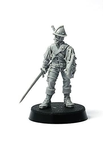 Brother Vinni Spain Conquistador 28 mm Resin Miniature for Wargaming and Tabletop RPG, Grey Brother Vinni Spain Conquistador 28 mm Resin Miniature for Wargaming and Tabletop RPG, Grey von Brother Vinni
