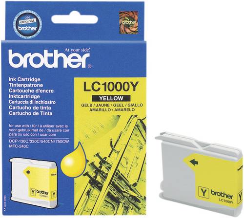 Brother Druckerpatrone LC-1000Y Original Gelb LC1000Y von Brother
