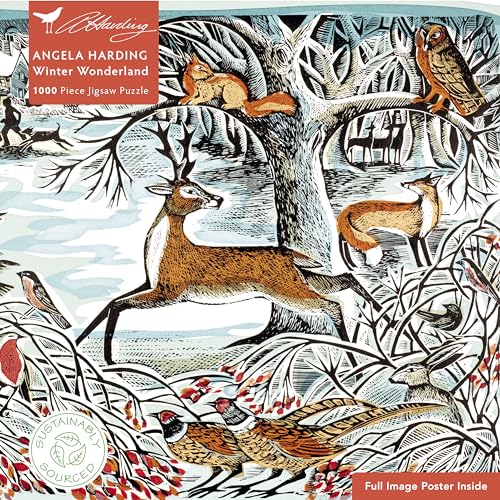 Puzzle - Angela Harding, Winterwunderland: Unser faszinierendes, hochwertiges 1.000-teiliges Puzzle (73,5 cm x 51,0 cm) in Stabiler Kartonverpackung von BrownTrout