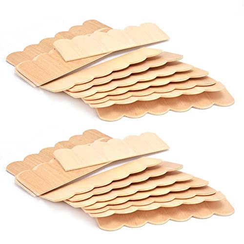 12pcs Miniatur -Holzpuppenhaus -Dachschindeln, Dekorationszubehör für 1:12 Schuppenhäuser, Sicher, Robust und Farbenfrohe Handwerksvorräte von Brrnoo