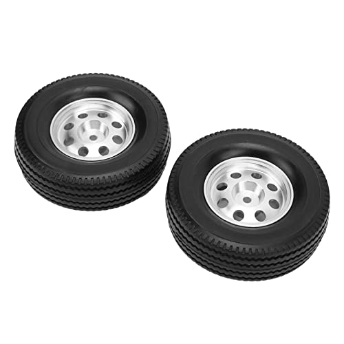 Brrnoo 1/14 RC -Reifen, RC -Autoräder Schlammgelände Reifenzubehör 2pcs CNC Metallrad Felgen Hubs und Gummireifen Kit Reifen für Traktorkipper Anhänger Crawler Car Brrnoo 1/14 RC -Reifen, RC -Autoräder Schlammgelände Reifenzubehör 2pcs CNC Metallrad Felgen Hubs und Gummireifen Kit Reifen für Traktorkipper Anhänger Crawler Car von Brrnoo