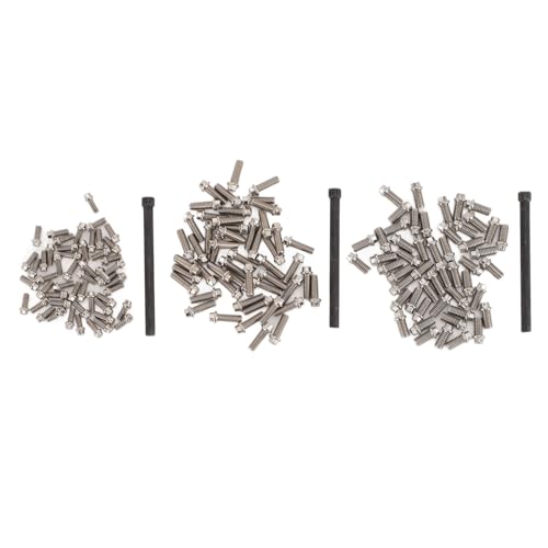 Brrnoo 150pcs RC Rad Wheel Hub STRECSS Kit, RC -Autoschrauben aus Edelstahl mit Schraubenschlüssel, Ersatzteile für 1/8 1/10 1/12 1/16 Modelle Skala, Modisches Design, Einfach zu Brrnoo 150pcs RC Rad Wheel Hub STRECSS Kit, RC -Autoschrauben aus Edelstahl mit Schraubenschlüssel, Ersatzteile für 1/8 1/10 1/12 1/16 Modelle Skala, Modisches Design, Einfach zu von Brrnoo