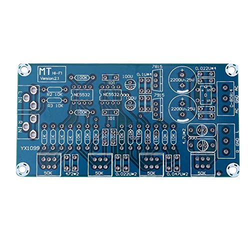 Brrnoo AMP -Board -Panel, Vorverstärker Brett Schutz Teile Kit mit Höhen und Bass Tonsteuerung, Verstärker Kit, Audioverstärker Board Lautstärkeregeleberwand. von Brrnoo