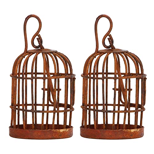 Brrnoo Birdcage Dekor, Rosty Simulation 1:12 Maßstab Metall Vogelkäfig 2pcs Dollhouse Eisen Birdcage Dollhouse Miniatur für Puppenhauszubehör Brrnoo Birdcage Dekor, Rosty Simulation 1:12 Maßstab Metall Vogelkäfig 2pcs Dollhouse Eisen Birdcage Dollhouse Miniatur für Puppenhauszubehör von Brrnoo