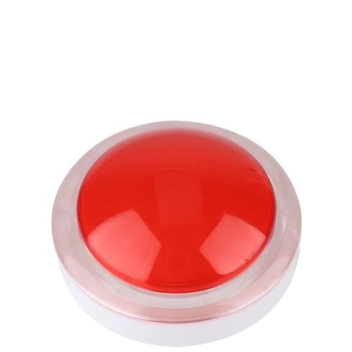 Brrnoo Game -Drucktaste, Video Game -Taste 100mm Kuppelförmige Tasten für Münzknöpfe Maschine (Rot) von Brrnoo