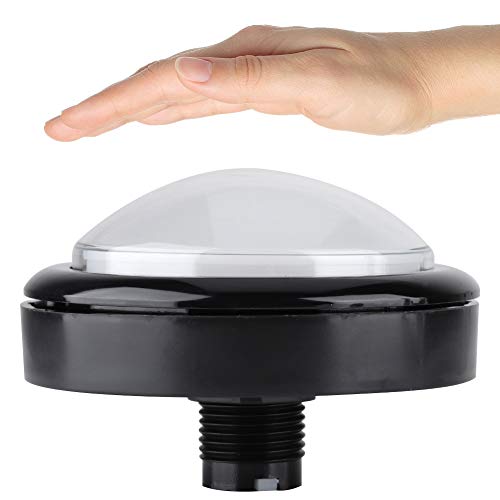 Brrnoo Game -Drucktaste, Video Game -Taste 100mm Kuppelförmige Tasten für Münzknöpfe Maschine (White) von Brrnoo