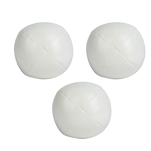 Brrnoo Jonglieren Bälle, Leichtes Gewicht Jonglierkugeln Leichtes Gewicht Jonglier Bälle 3pcs Jonglierkugeln Anfänger Jonglieren Schlagen Weich (White) von Brrnoo