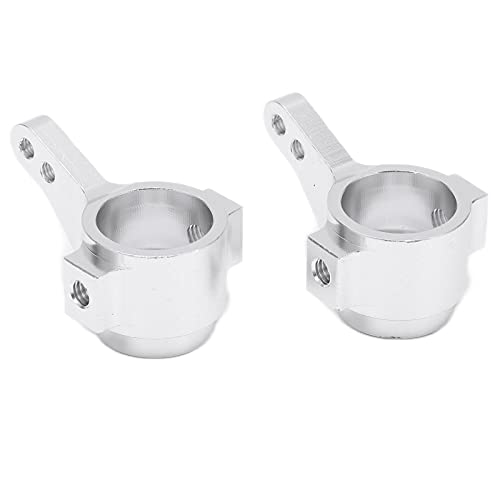 Brrnoo RC -Lenkbecher mit Aluminiumlegierung 2pcs 1 Paar RC Lenkbecher Aluminium -Legierungs Zubehör für Fernbedienungsautos (Silver) von Brrnoo