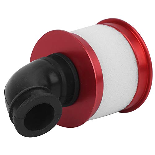 Brrnoo RC -Luftfilter, RC -Motorabdeckung Universal Teile 1/10 Luftfilterreiniger Aluminiumlegierung Luftfilter für HSP 94188 94122 Ölmotor -Fernbedienung Auto (Rot) von Brrnoo