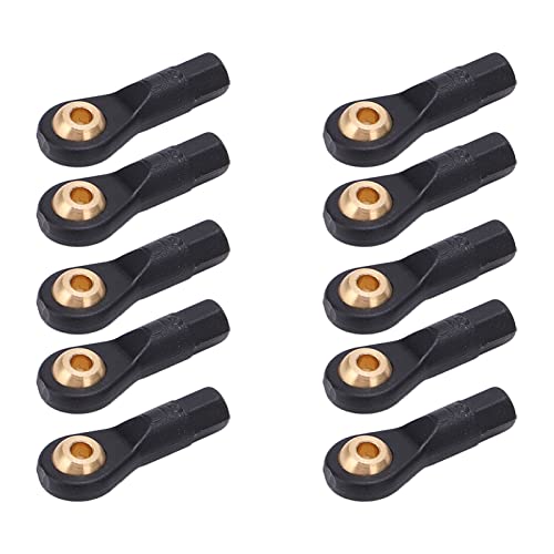 Brrnoo RC-Spurstangen-Kugelkopf, 10 Stück, Leicht, Genaue Größe, Passend für 1/10, 1/12 RC-Autos, 2 Mm / 0,08 Zoll Porendurchmesser, Kunststoff, Schwarz, Gute Verarbeitung, Brrnoo RC-Spurstangen-Kugelkopf, 10 Stück, Leicht, Genaue Größe, Passend für 1/10, 1/12 RC-Autos, 2 Mm / 0,08 Zoll Porendurchmesser, Kunststoff, Schwarz, Gute Verarbeitung, von Brrnoo
