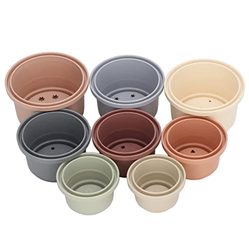 Brrnoo Stapelbecher Babyspielzeug, Kleinkindbad -Spielzeug Farblernen Reichhaltiger Farben Lustige Bildungsspielzeuge 8pcs Stapel Tassen Babybad Spielzeug für Babypartygeschenke Bades Stofftiere Brrnoo Stapelbecher Babyspielzeug, Kleinkindbad -Spielzeug Farblernen Reichhaltiger Farben Lustige Bildungsspielzeuge 8pcs Stapel Tassen Babybad Spielzeug für Babypartygeschenke Bades Stofftiere von Brrnoo