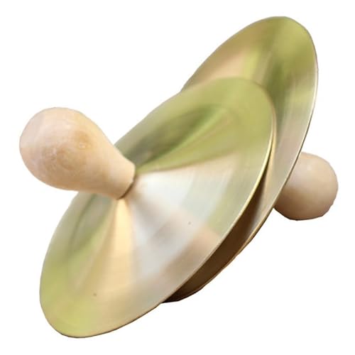 Brrnoo Kupferhandbecken Messingmaterial - Ausgezeichneter Klangqualität, ergonomisch gestaltet, ideal für Percussion Band, Orchester & Studioaufnahme von Brrnoo