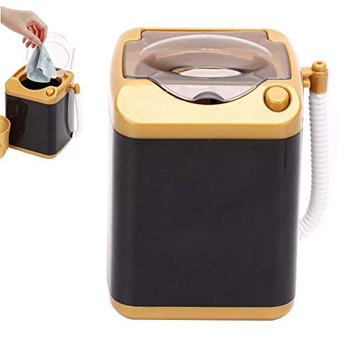 Brrnoo Mini-Waschmaschine, Elektrische Waschmaschine für Make-up-Pinsel mit Dehydrierungsfunktion, Schnelles Reinigen und Trocknen, Kosmetikwerkzeuge, Gold, Effizient in Bezug auf Zeit von Brrnoo