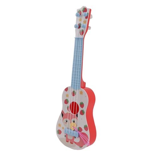Simulation Ukulele -Spielzeug für Kinder, Cartoon -Musikinstrument mit 4 Verstellbaren Saiten Zum Unterhaltsamen Lernen und Kreativität (PINK) von Brrnoo