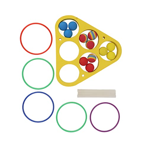 Swimming Pool Ring Throw -Spiel, Großes Schwimmendes Poolspielspielzeug für Wassersportarten mit Bällen und Ringen, Eva -Schaum, Ideal für Familienunterhaltung Im Freien Im von Brrnoo