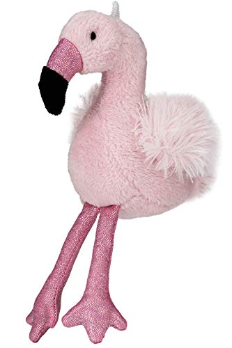 BRUBAKER Plüsch Schlüsselanhänger Flamingo Rosa mit Glitzer 20 cm mit Aufhänger Taschenanhänger Kuscheltier Stofftier von BRUBAKER
