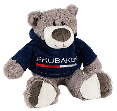 BRUBAKER Teddybär Plüschbär Kuschelbär 30 cm mit Nicki Hoodie von BRUBAKER