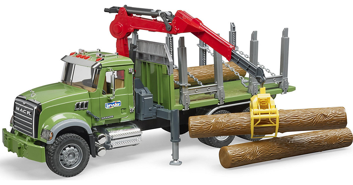 BRUDER 02824 Mack LKW Holztransporter mit Greifer 60cm BRUDER 02824 Mack LKW Holztransporter mit Greifer 60cm von Bruder