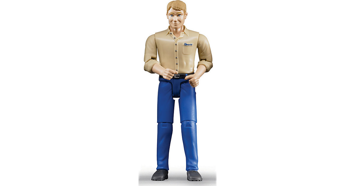 BRUDER 60006 bworld Mann helle Haut blaue Hose BRUDER 60006 bworld Mann helle Haut blaue Hose von Bruder