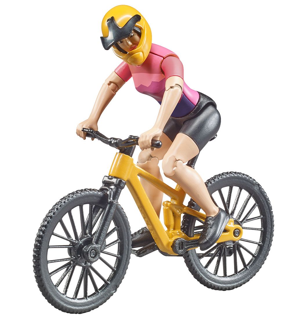 Bruder Abbildung m. Fahrrad - bworld - Radfahrer - Frau - 63111 - Bruder - One Size - Spielzeugfiguren Bruder Abbildung m. Fahrrad - bworld - Radfahrer - Frau - 63111 - Bruder - One Size - Spielzeugfiguren von Bruder