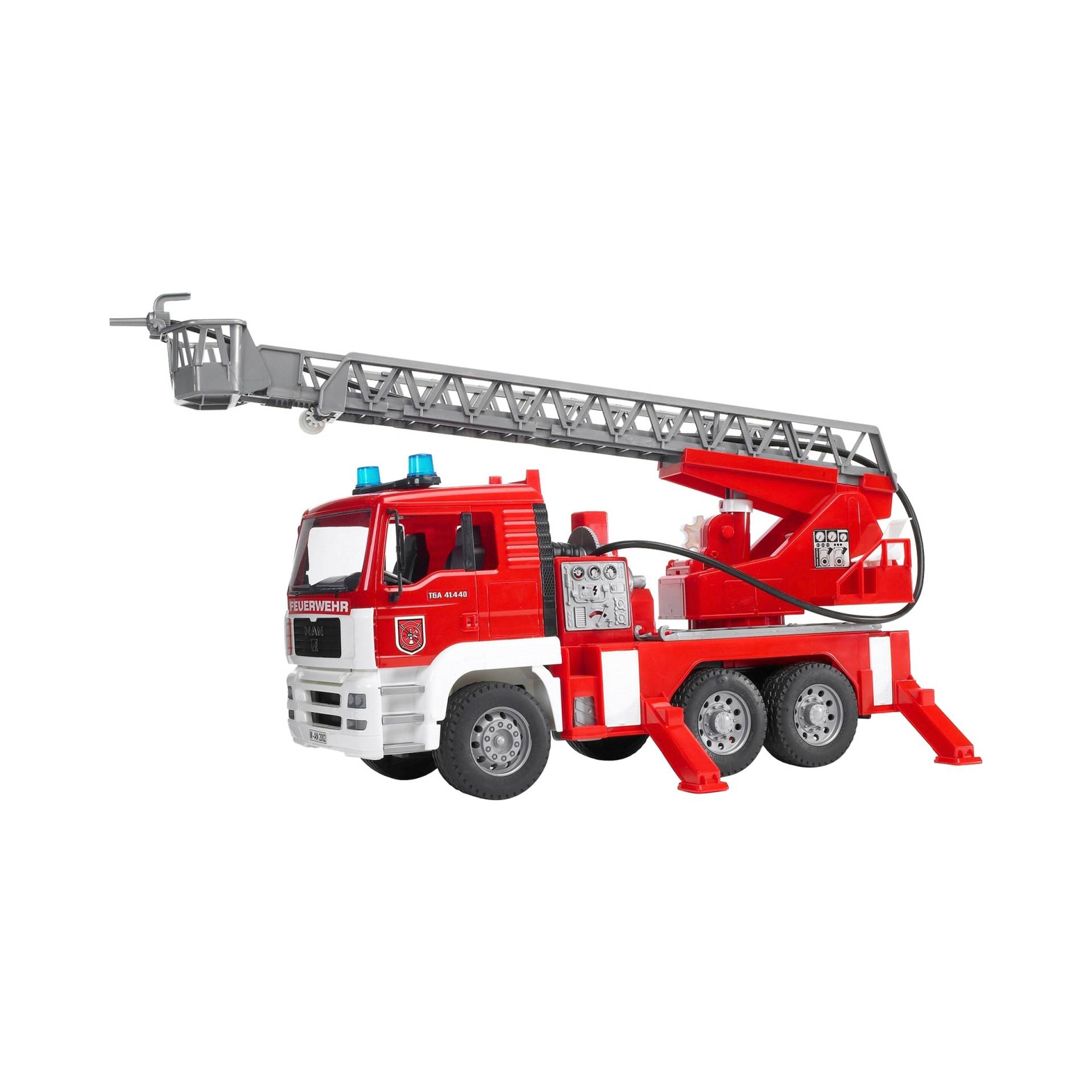 Bruder Feuerwehr MAN mit Drehleiter und Light & Sound Bruder Feuerwehr MAN mit Drehleiter und Light & Sound von Bruder