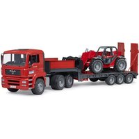 Bruder - MAN TGA Tieflader mit Manitou Teleskoplader MLT 633 von Bruder