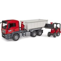 Bruder - MAN TGS LKW mit Abrollcontainer und Schäffer Hoflader 2630 von Bruder
