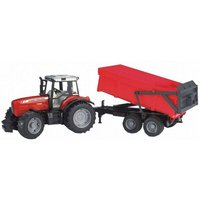 Bruder - Massey Ferguson 7480 mit Wannenkippanhänger von Bruder