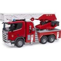 Bruder - Scania Super 560R Feuerwehr mit Drehleiter, Wasserpumpe, L+S Modul Bruder - Scania Super 560R Feuerwehr mit Drehleiter, Wasserpumpe, L+S Modul von Bruder