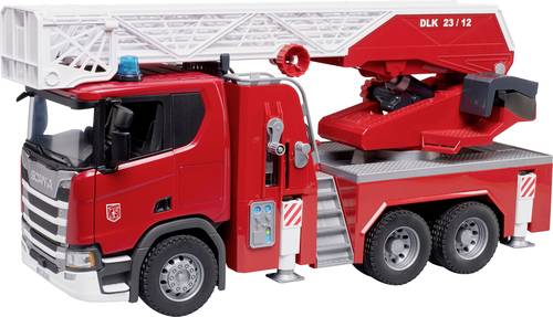 Bruder Scania Super 560R Feuerwehrleiterwagen Fertigmodell Nutzfahrzeug Modell von Bruder