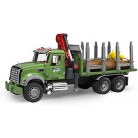 MACK Holztransport LKW mit Ladekran von Bruder
