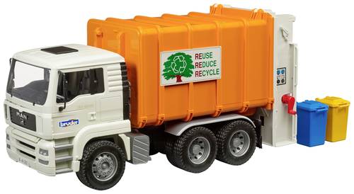 Bruder MAN TGA Hecklader Müll-LKW Fertigmodell Baufahrzeug Modell von Bruder