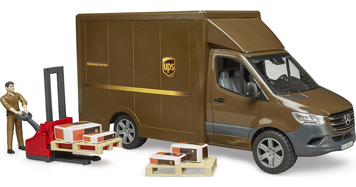 Mercedes Benz Sprinter UPS mit Fahrer und Zubehör Mercedes Benz Sprinter UPS mit Fahrer und Zubehör von Bruder