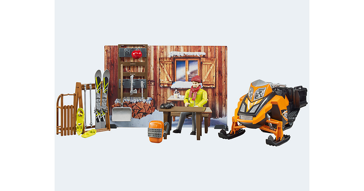 bworld Berghütte mit Snowmobil und Ausstattung bworld Berghütte mit Snowmobil und Ausstattung von Bruder