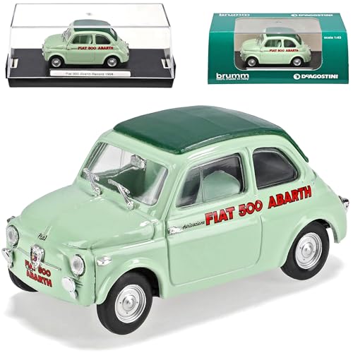 Brumm FIAT 500 Nuova Abarth Record 1958 Grün 1/43 Sonderangebot Modell Auto von Brumm