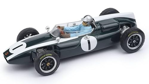 Brumm MODELLINO IN Scala COMPATIBILE Con Cooper T53 N.1 Winner GR.Britain GP 1960 Jack BRABHAM W/Pilote 1:43 BM0300CH von Brumm