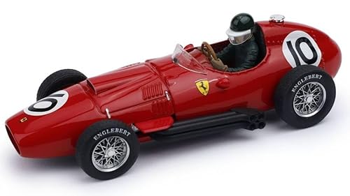 Brumm MODELLINO IN Scala COMPATIBILE Con Ferrari 801 F1 N.10 3rd GR.Britain GP 1957 Mike Hawthorn W/Pilote 1:43 BM0122CH von Brumm
